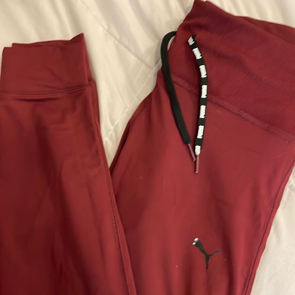 Maroon Puma Legging Joggers